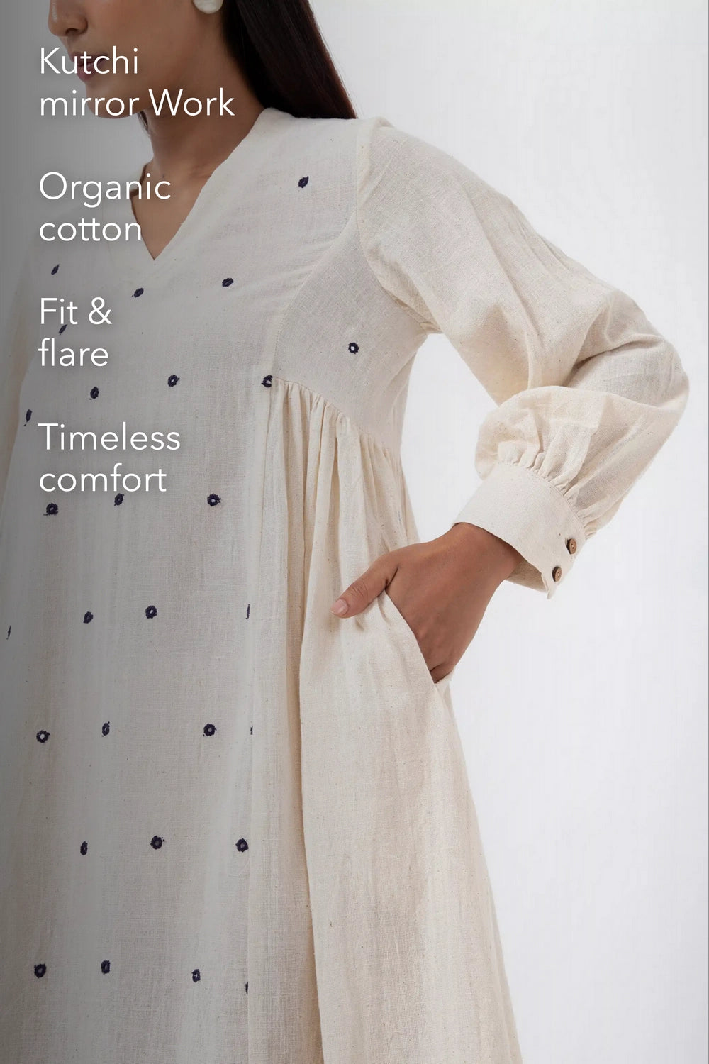 Kala Cotton Kutchi Mirror Timeless Dress
