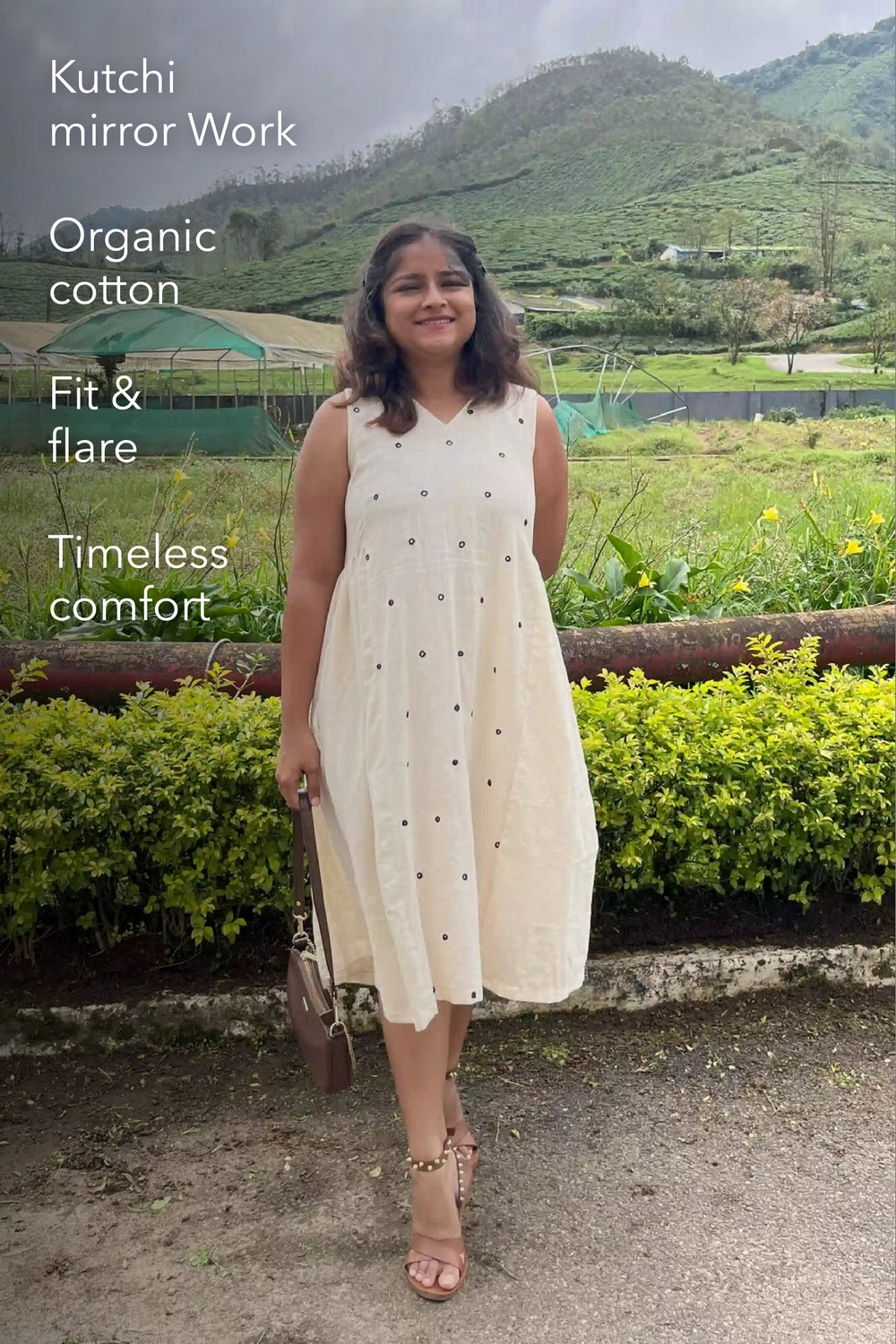 Kala Cotton Kutchi Mirror Sunday Dress