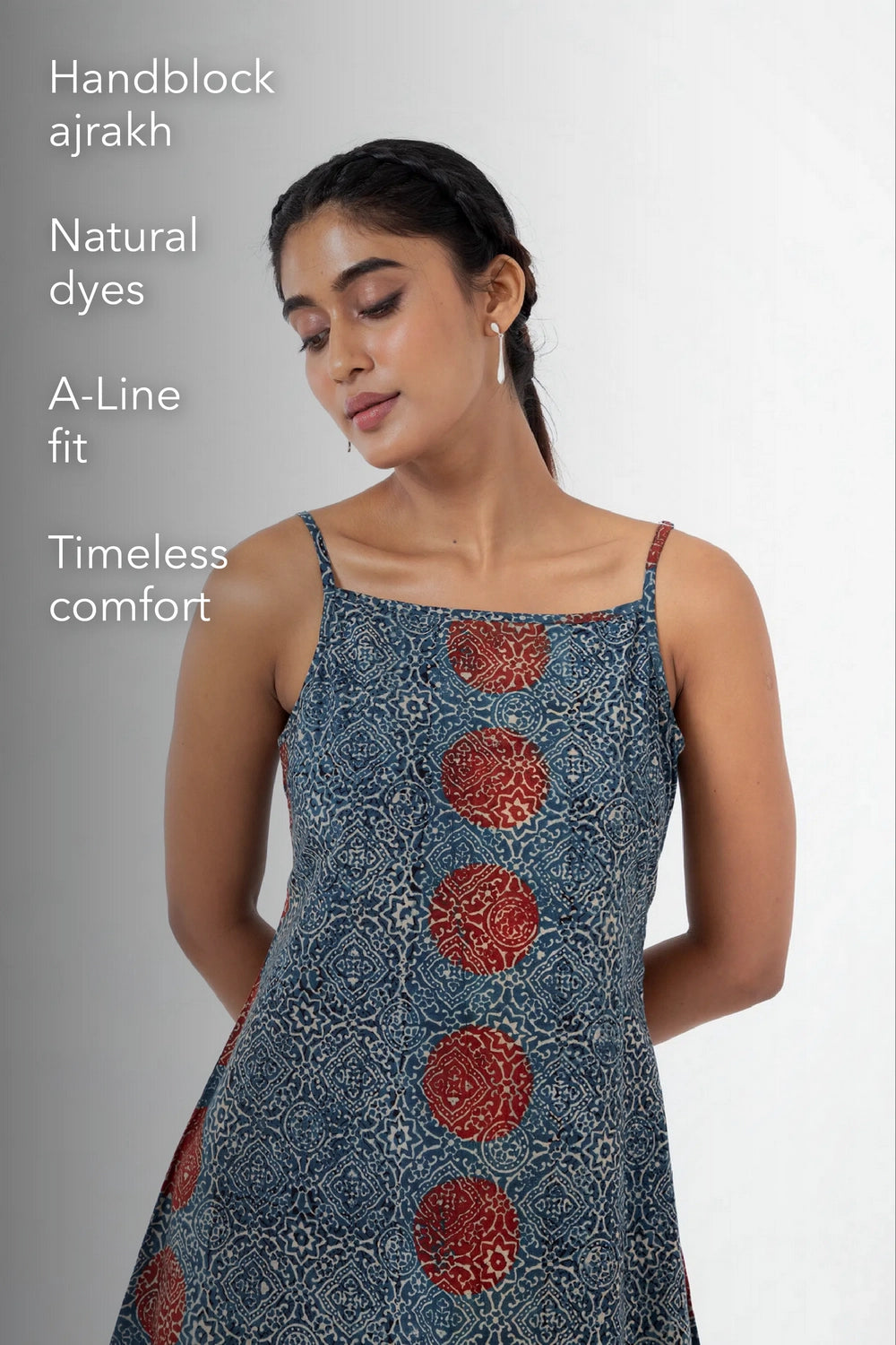 Block printed Sky stopper Summer Dress