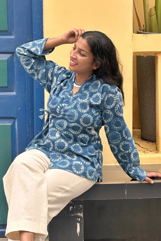Shibori Circles Mughal Shirt