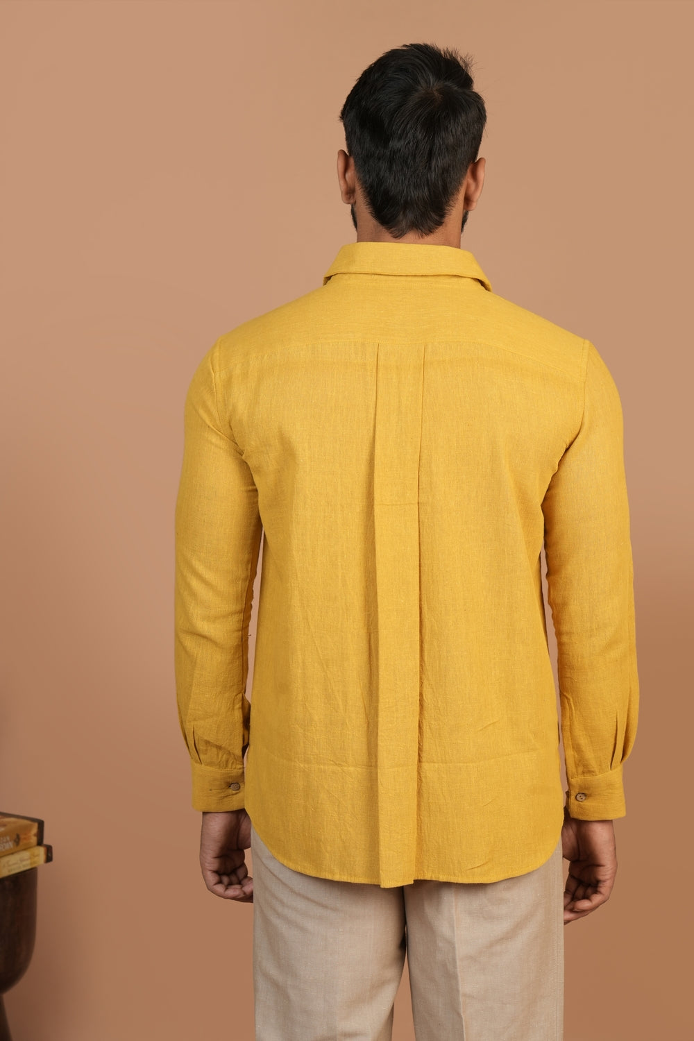 Handloom Kala Cotton Mustard Everywhere Shirt