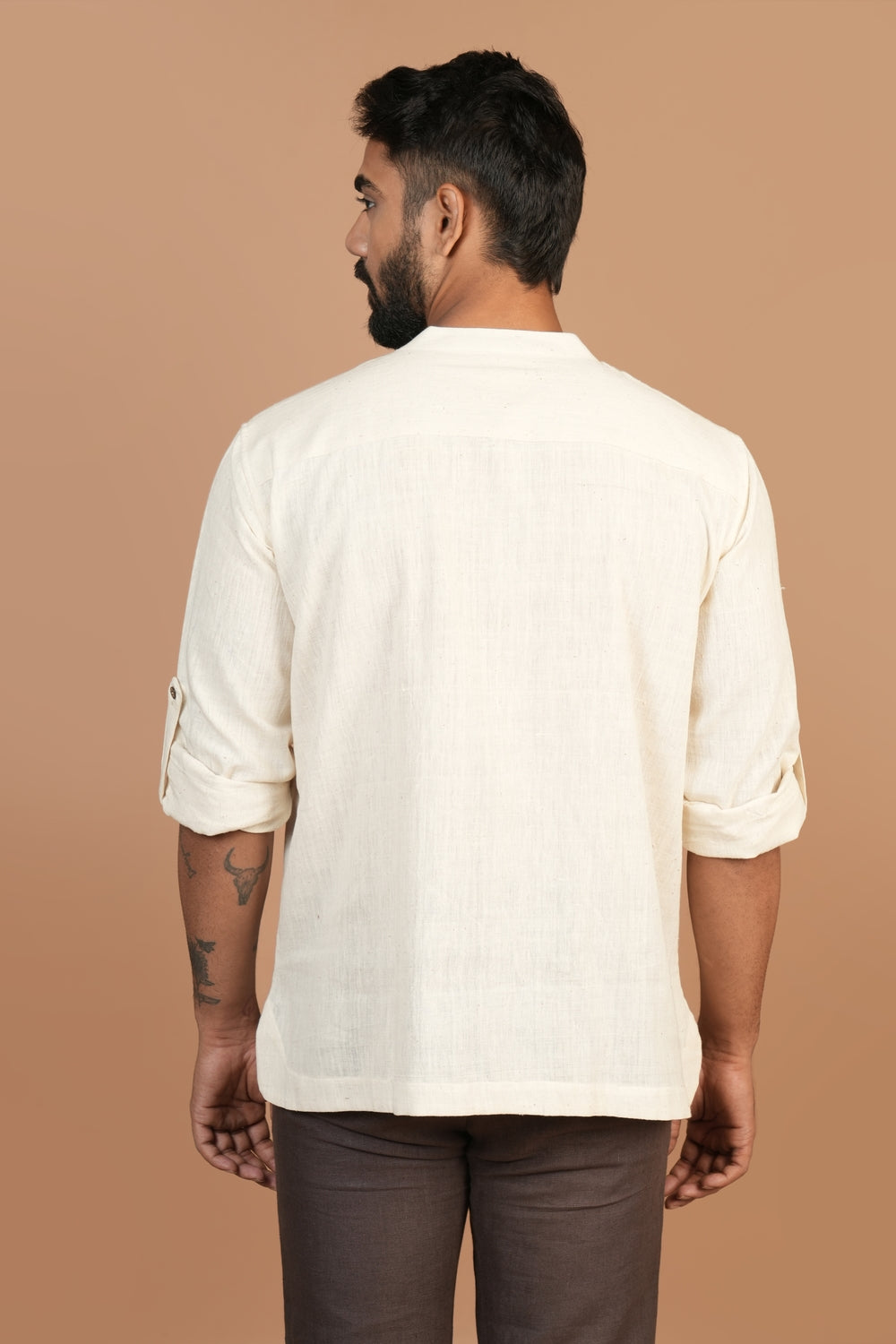 Kala Cotton Off-white Popover Shirt