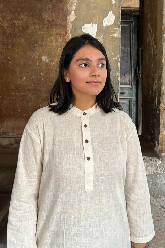 Kala Cotton Round Neck A-Line Kurta