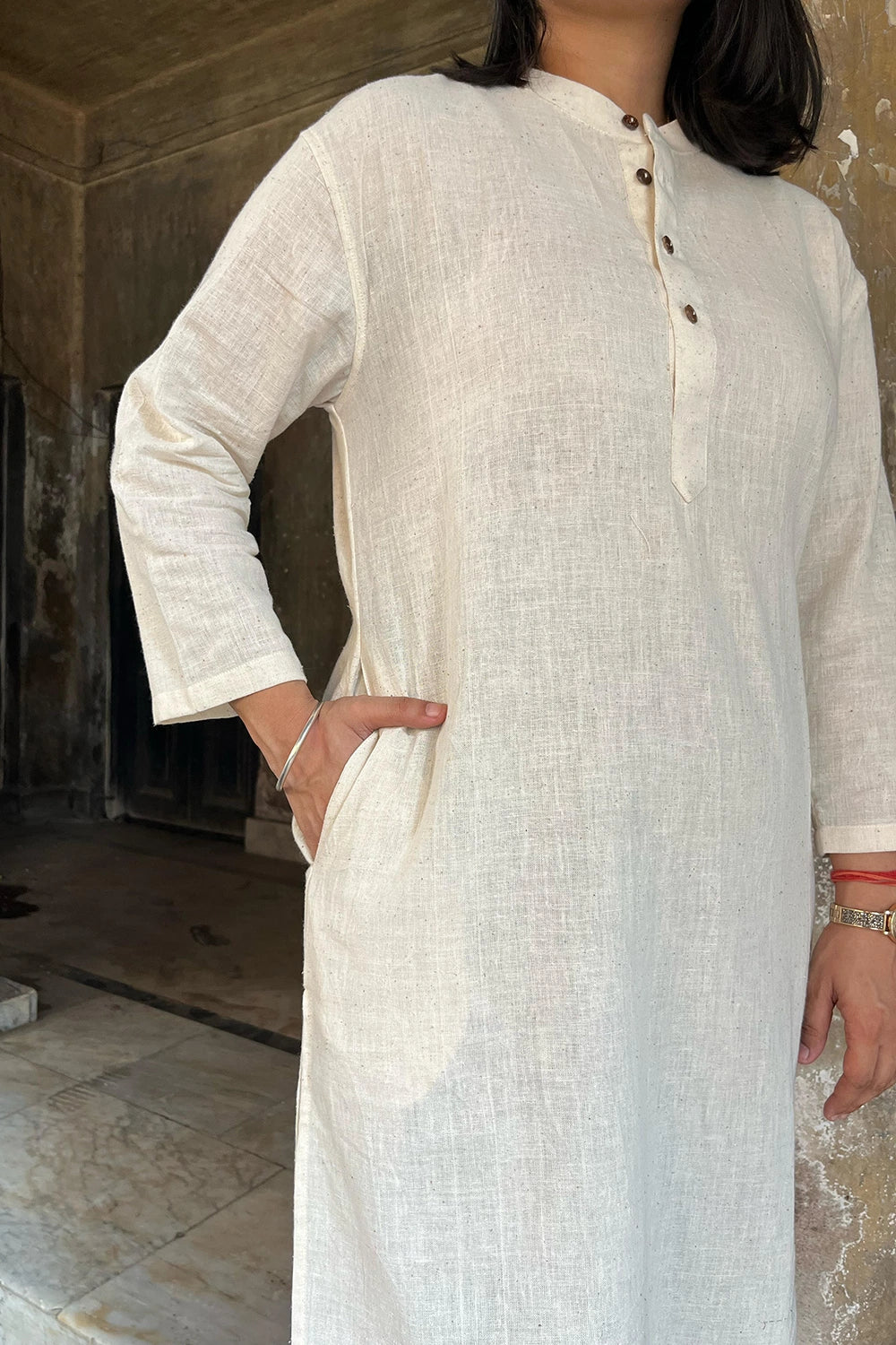 Kala Cotton Round Neck A-Line Kurta