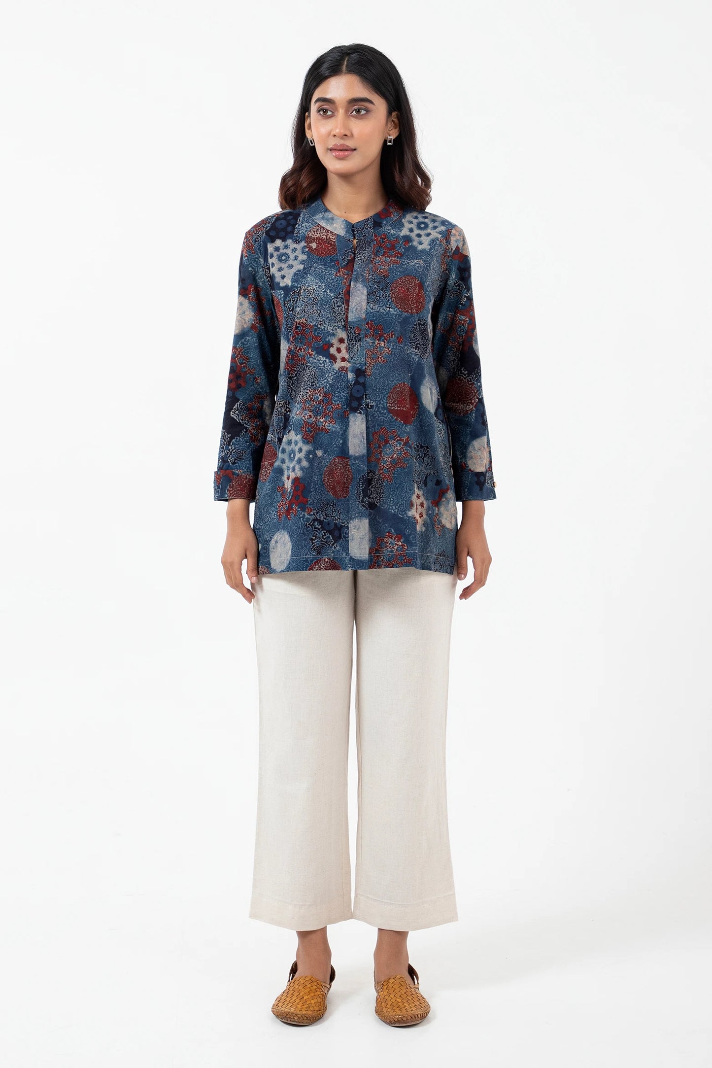 Block printed Indigo Forever Kurta