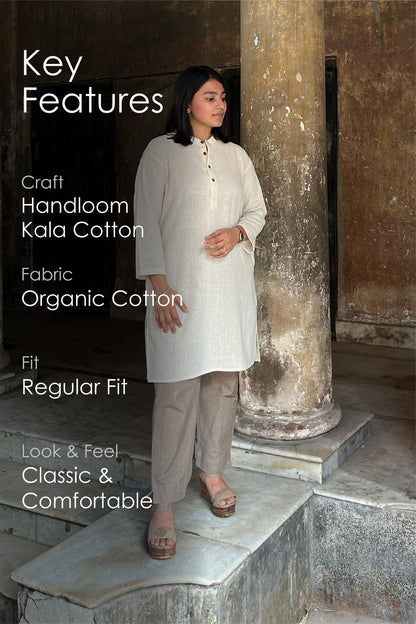Kala Cotton Round Neck A-Line Kurta