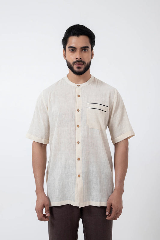 Kala Cotton Off-white Everyday Shirt