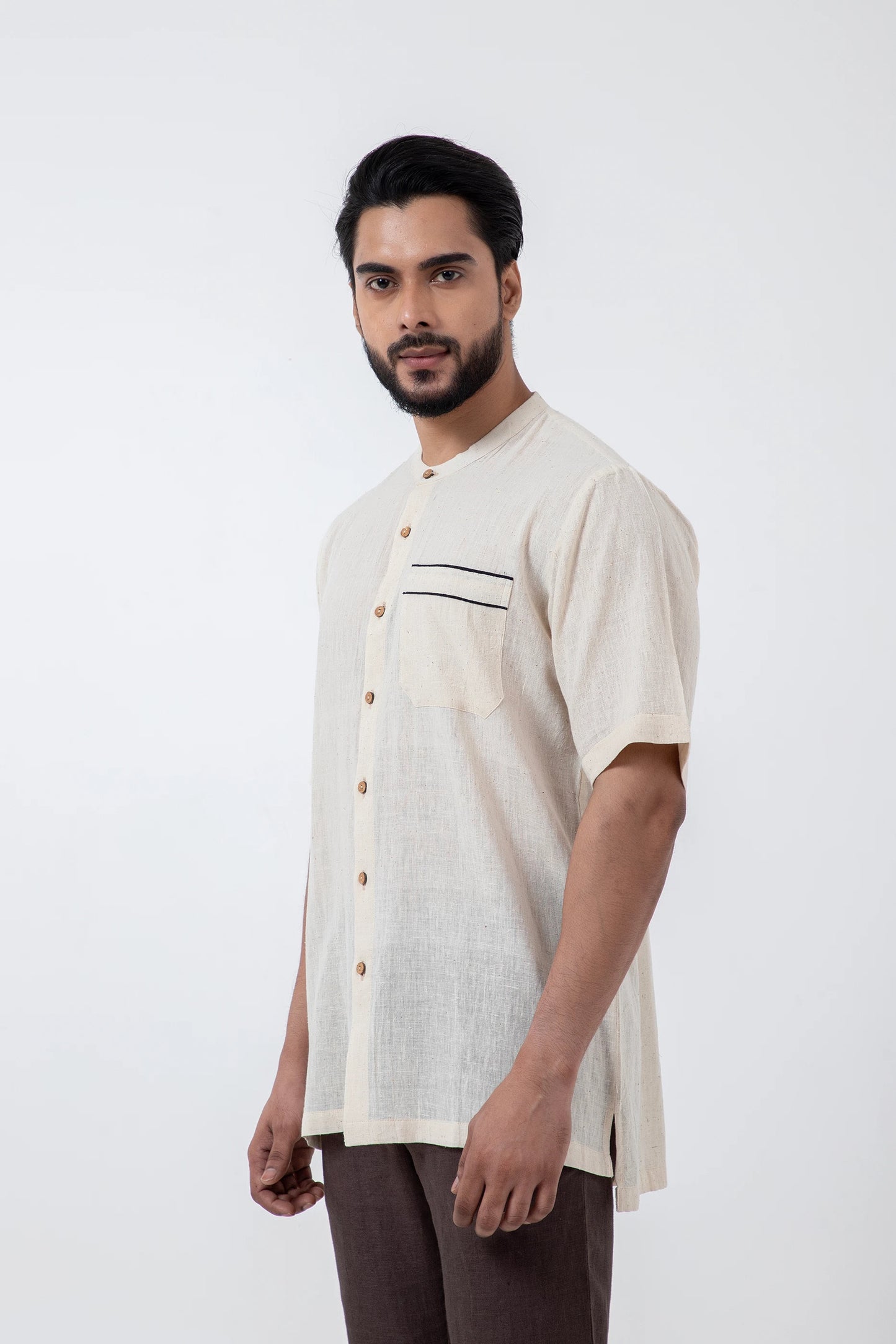 Kala Cotton Off-white Everyday Shirt