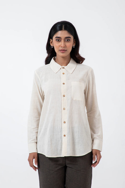 Kala Cotton Off-white Everywhere Shirt