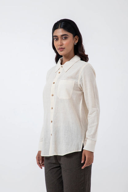 Kala Cotton Off-white Everywhere Shirt