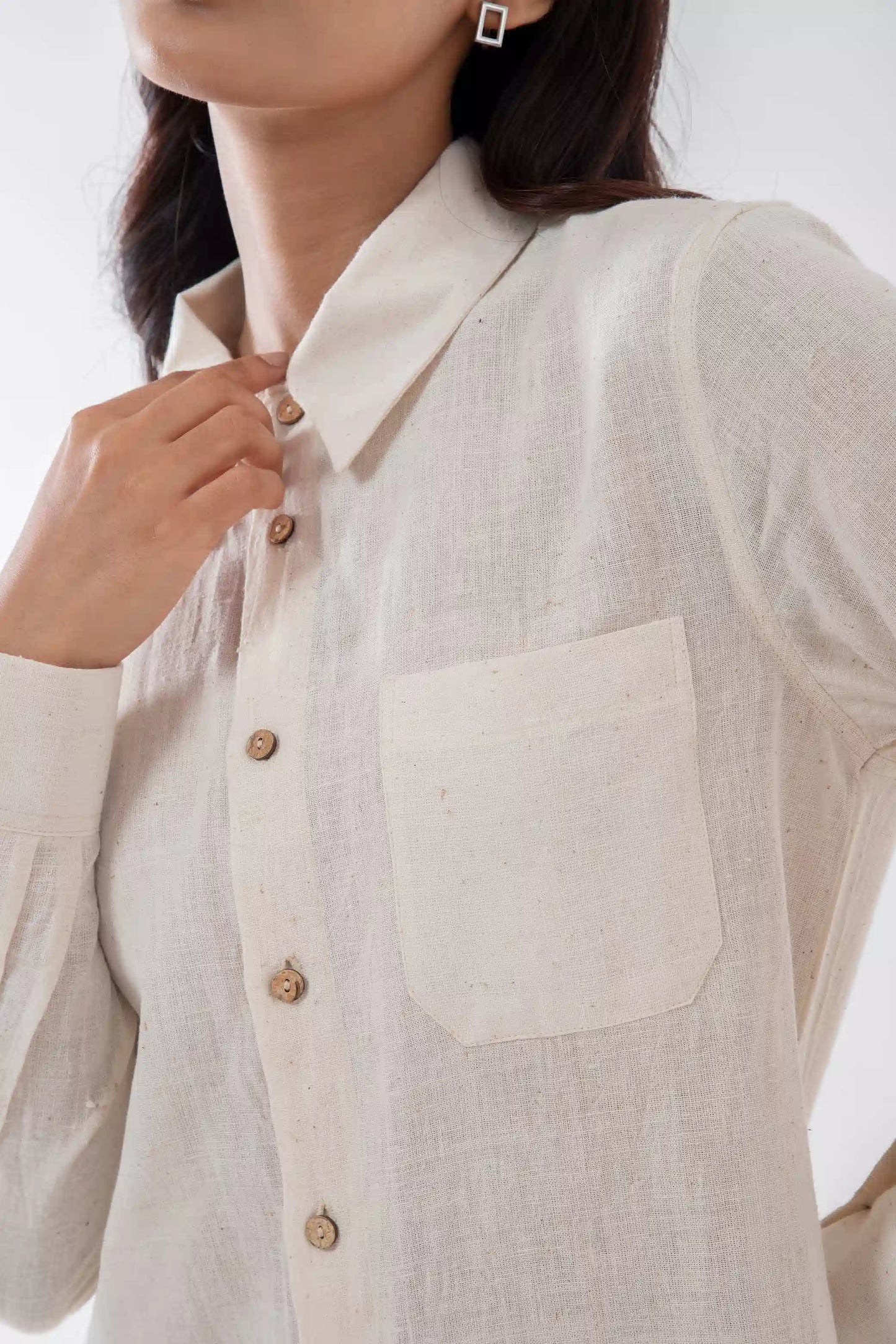 Kala Cotton Off-white Everywhere Shirt