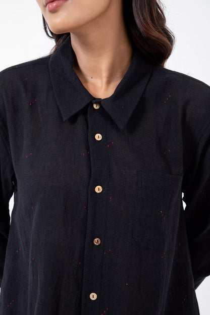 Tangaliya Weave Black Everywhere Shirt