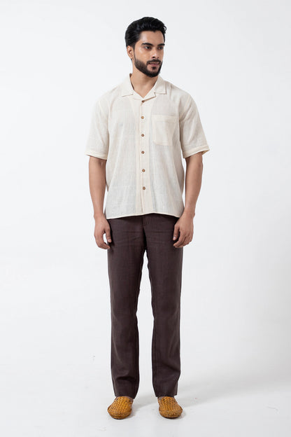 Kala Cotton Off-white Holiday Formal Shirt