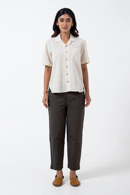 Kala Cotton Off-white Holiday Formal Shirt