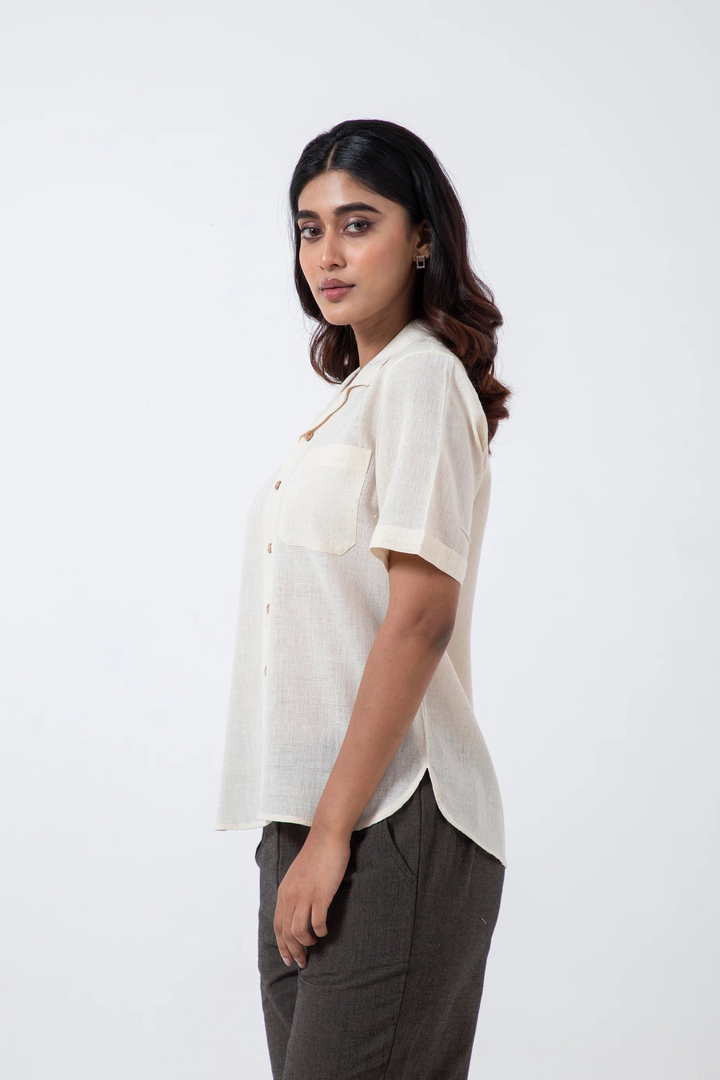 Kala Cotton Off-white Holiday Formal Shirt