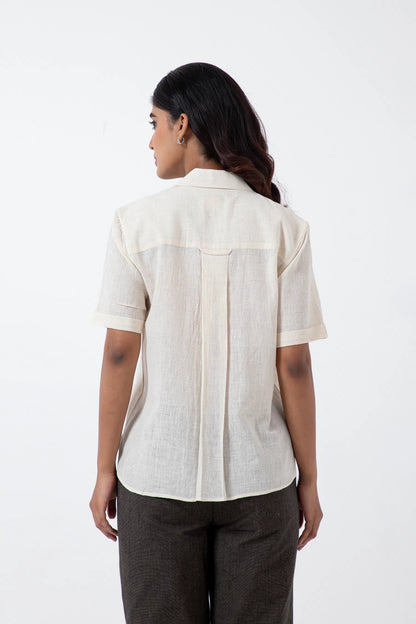 Kala Cotton Off-white Holiday Formal Shirt