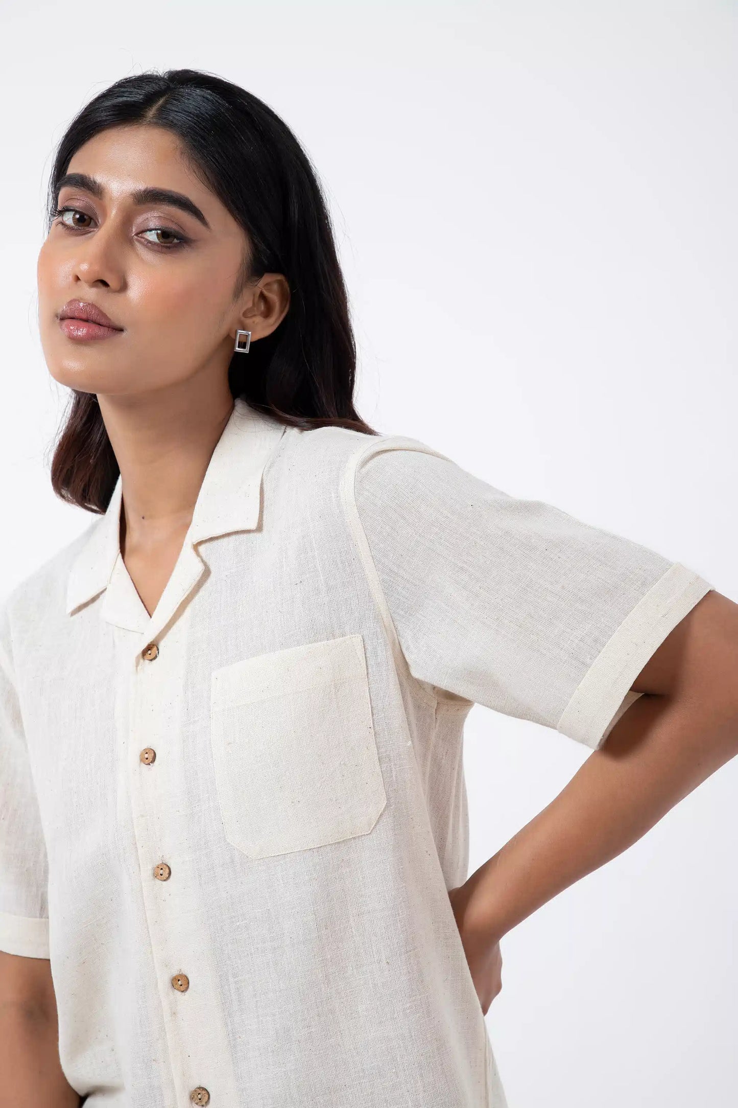 Kala Cotton Off-white Holiday Formal Shirt