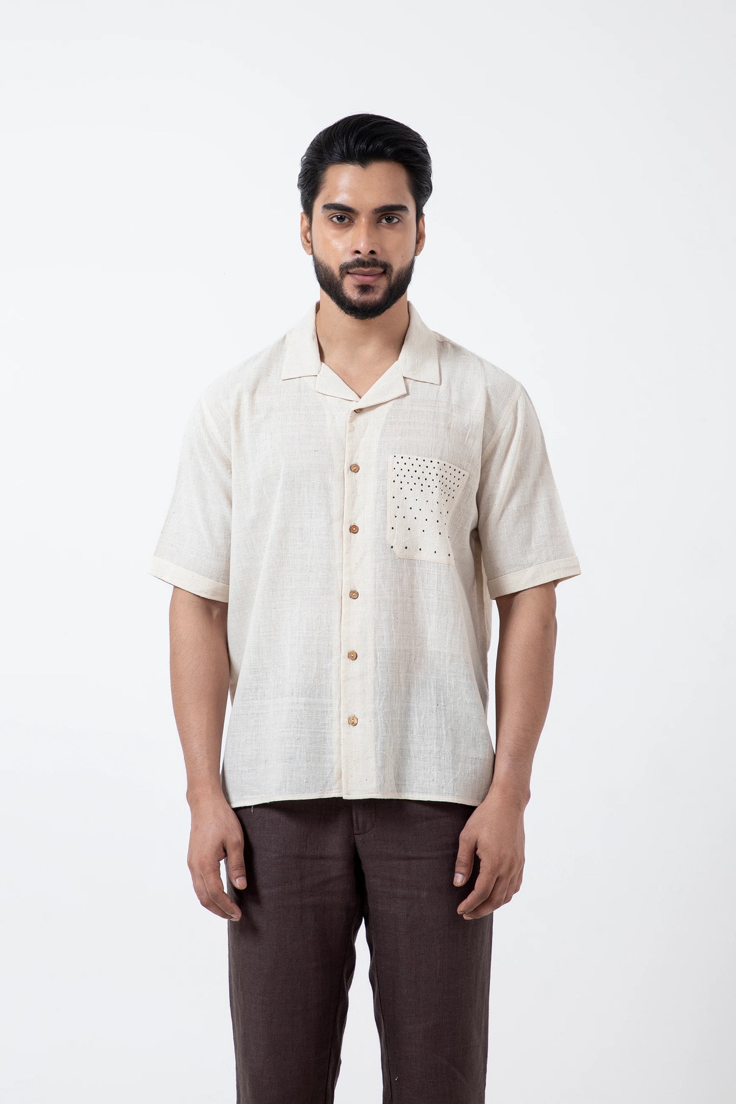 Tangaliya Weave Classic Pocket Holiday Formal Shirt