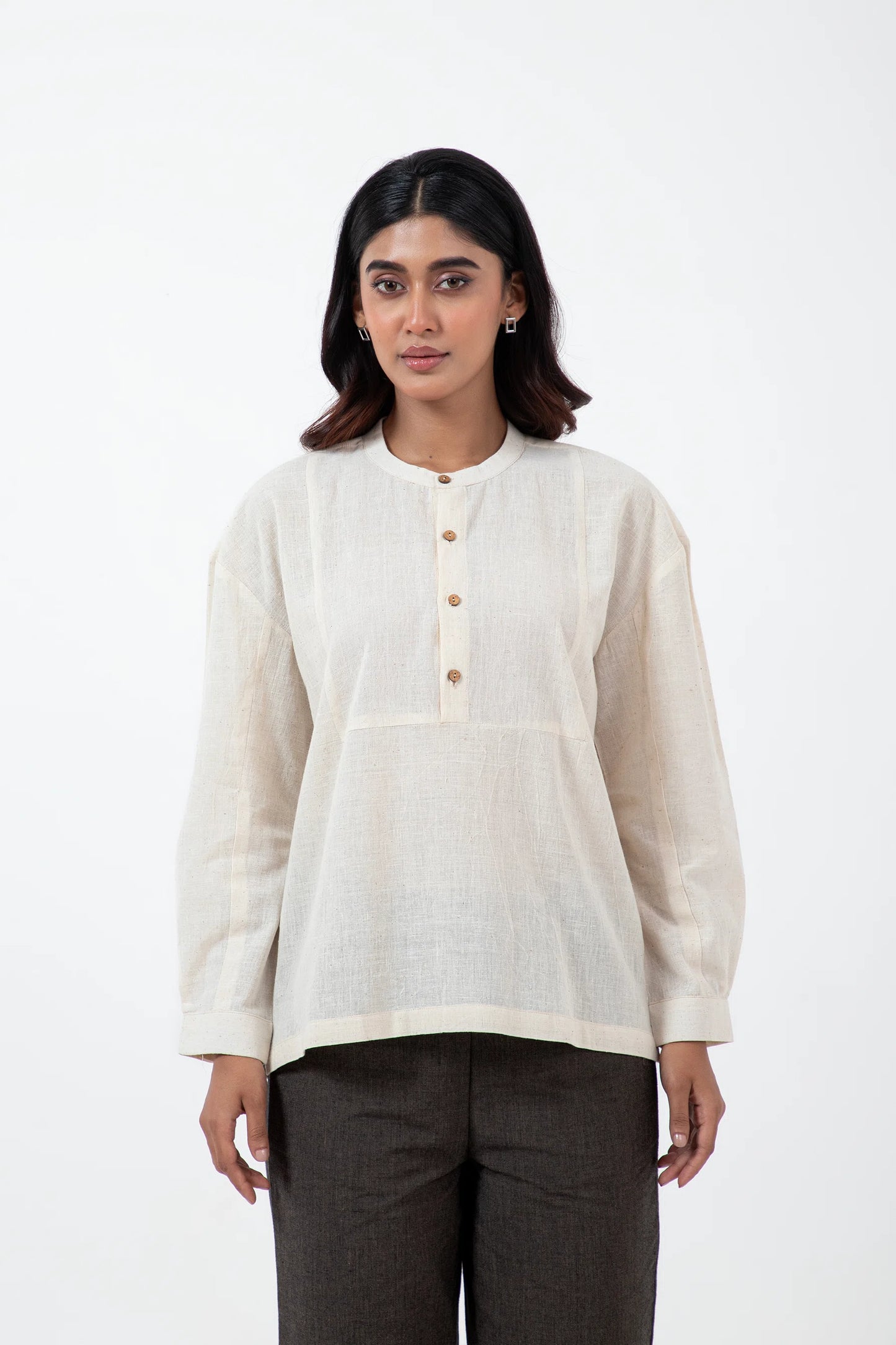 Kala Cotton Off-white Tote Shirt