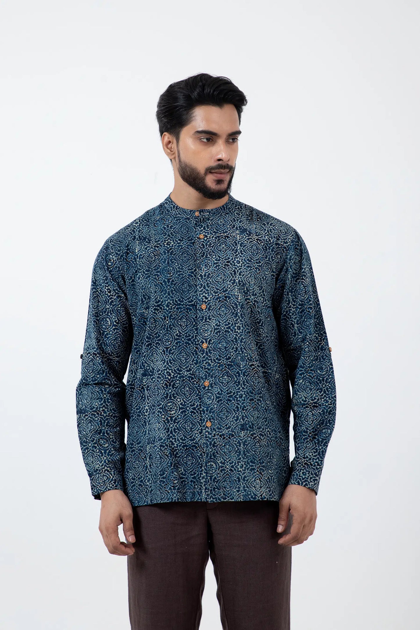 Block printed Silver lining Reliable shirt