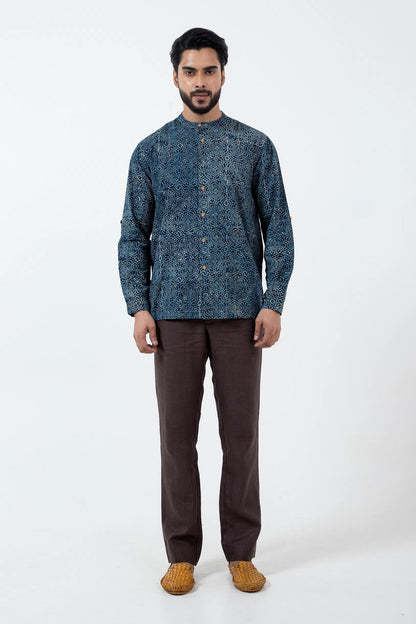 Block printed Silver lining Reliable shirt