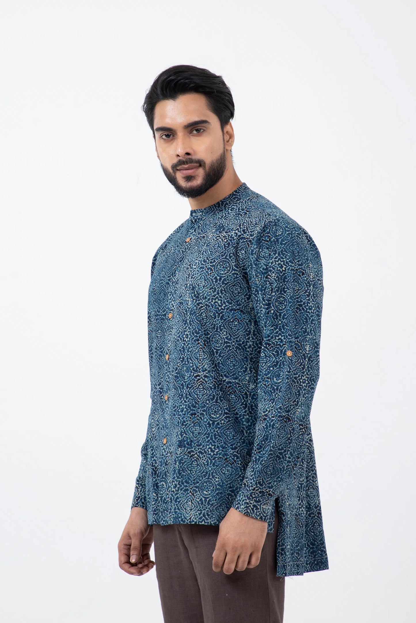 Block printed Silver lining Reliable shirt