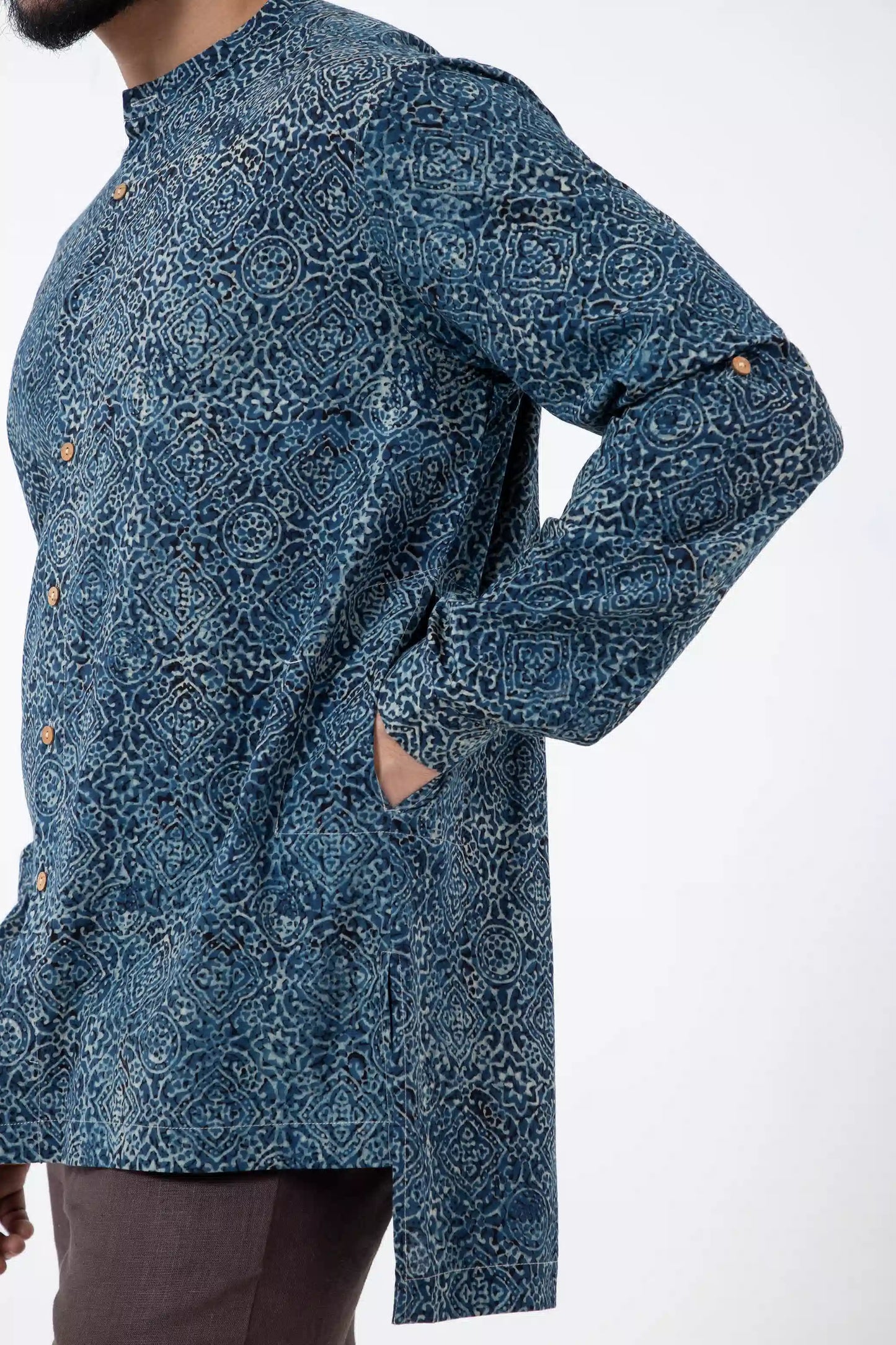 Block printed Silver lining Reliable shirt