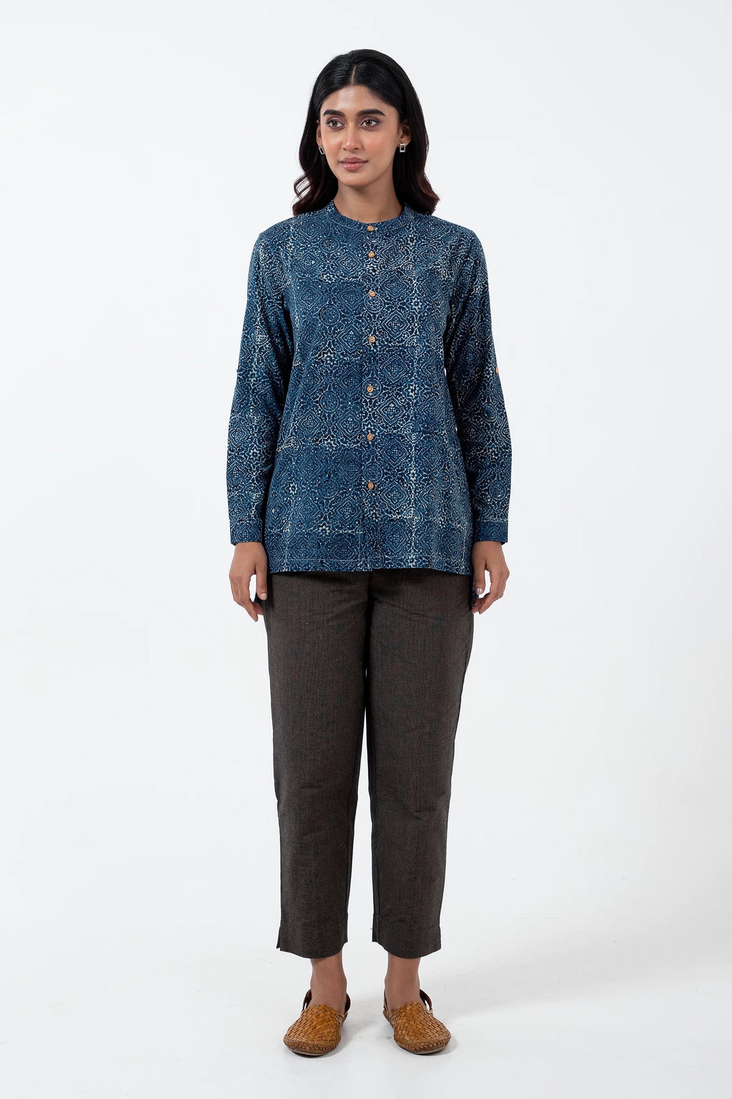 Block Printed Silver lining Reliable shirt