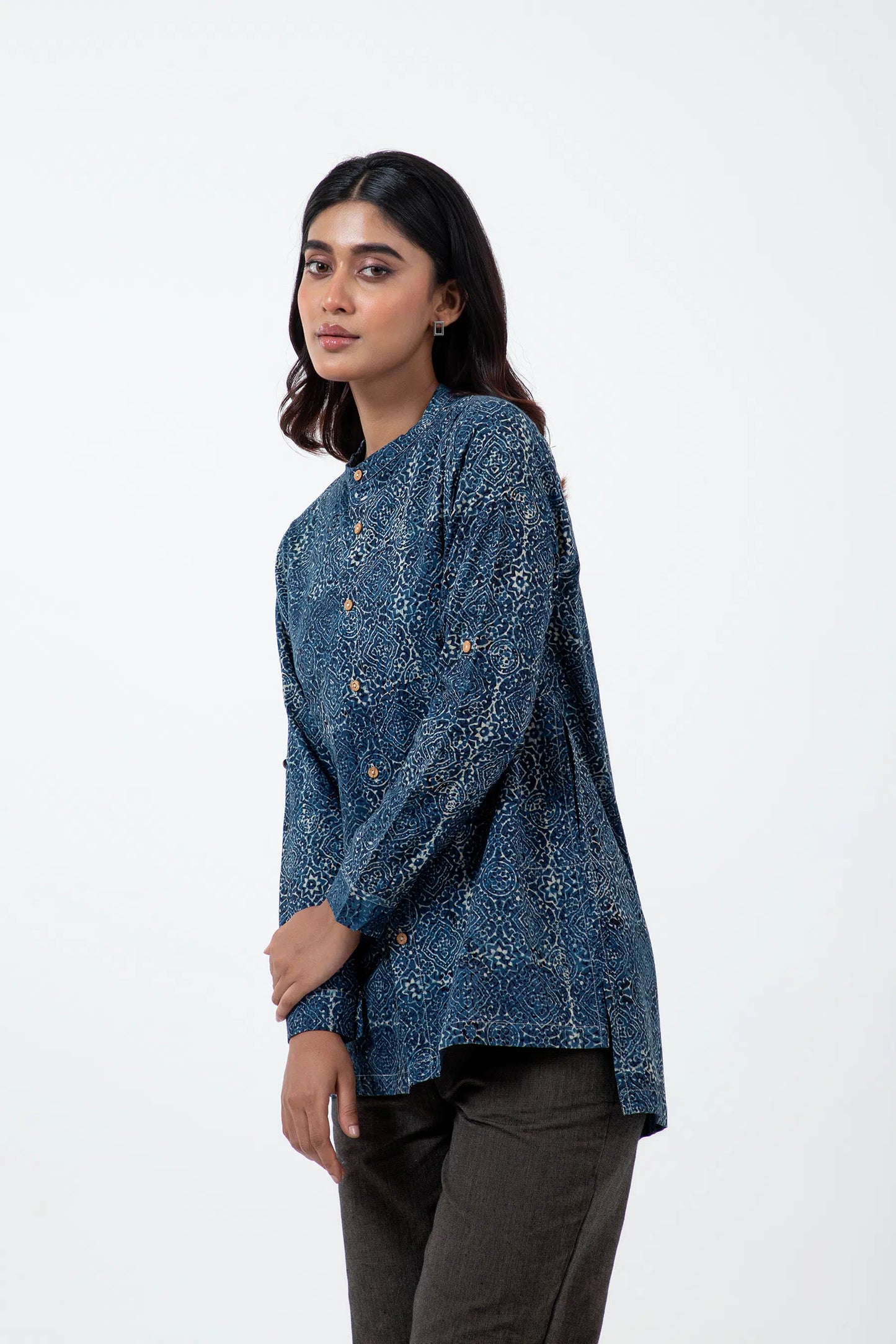 Block Printed Silver lining Reliable shirt