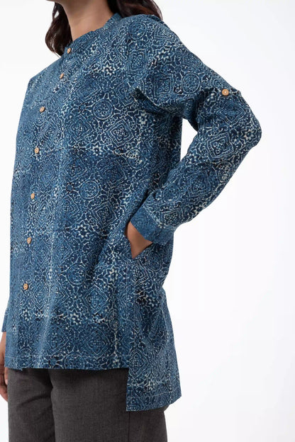 Block Printed Silver lining Reliable shirt