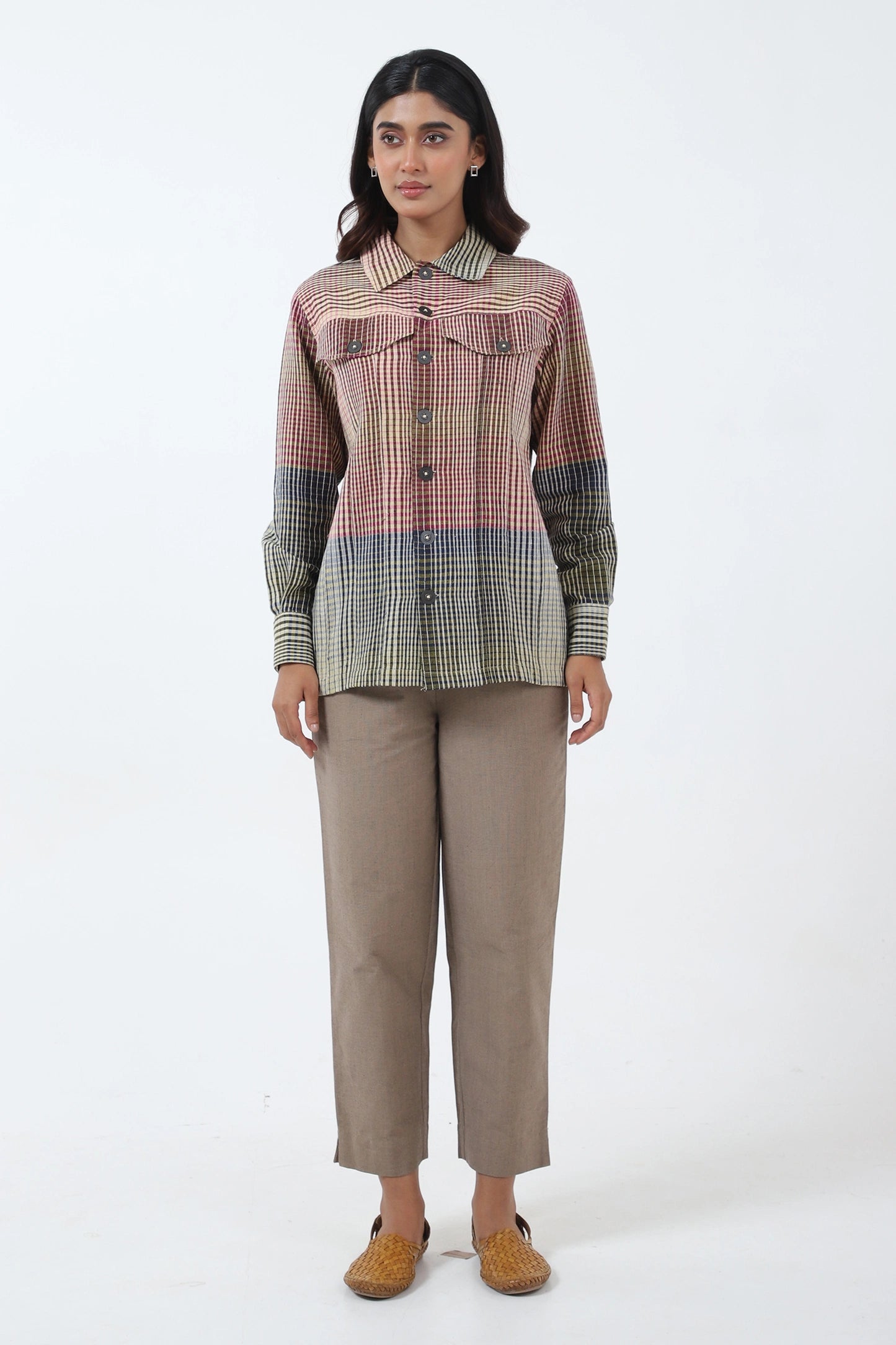 Kala Cotton Multicoloured checks Jacket