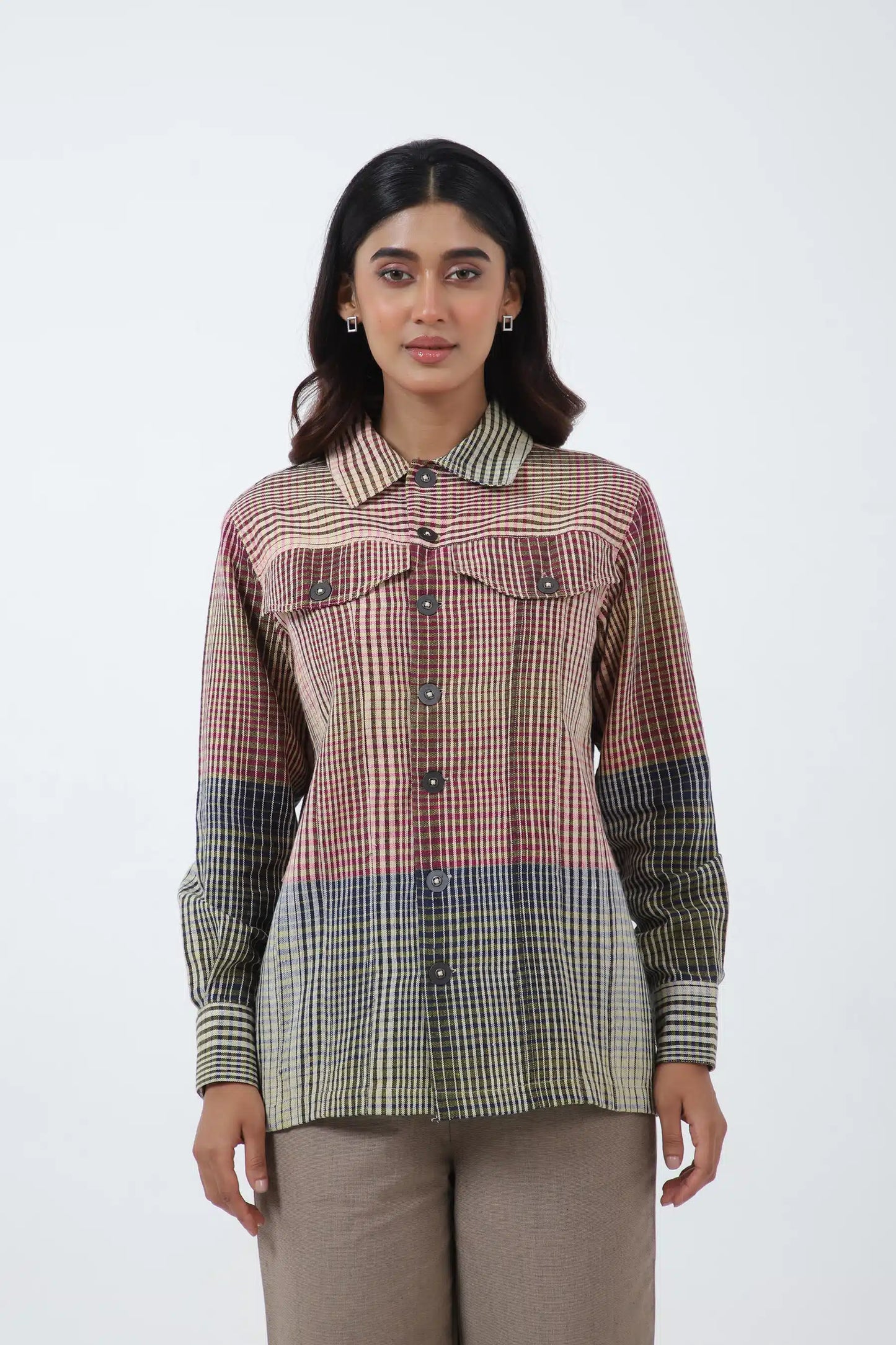 Kala Cotton Multicoloured checks Jacket