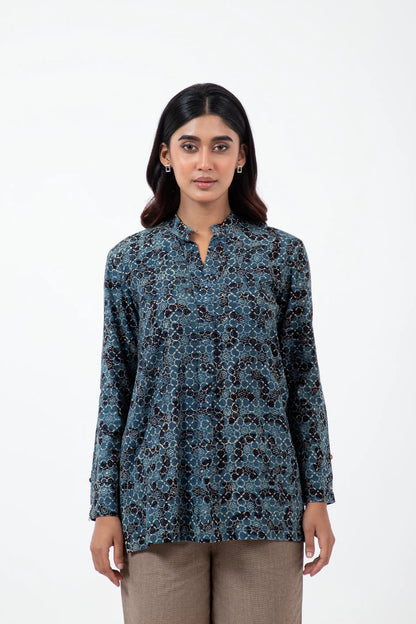 Block printed Brushstroked Forever Kurta