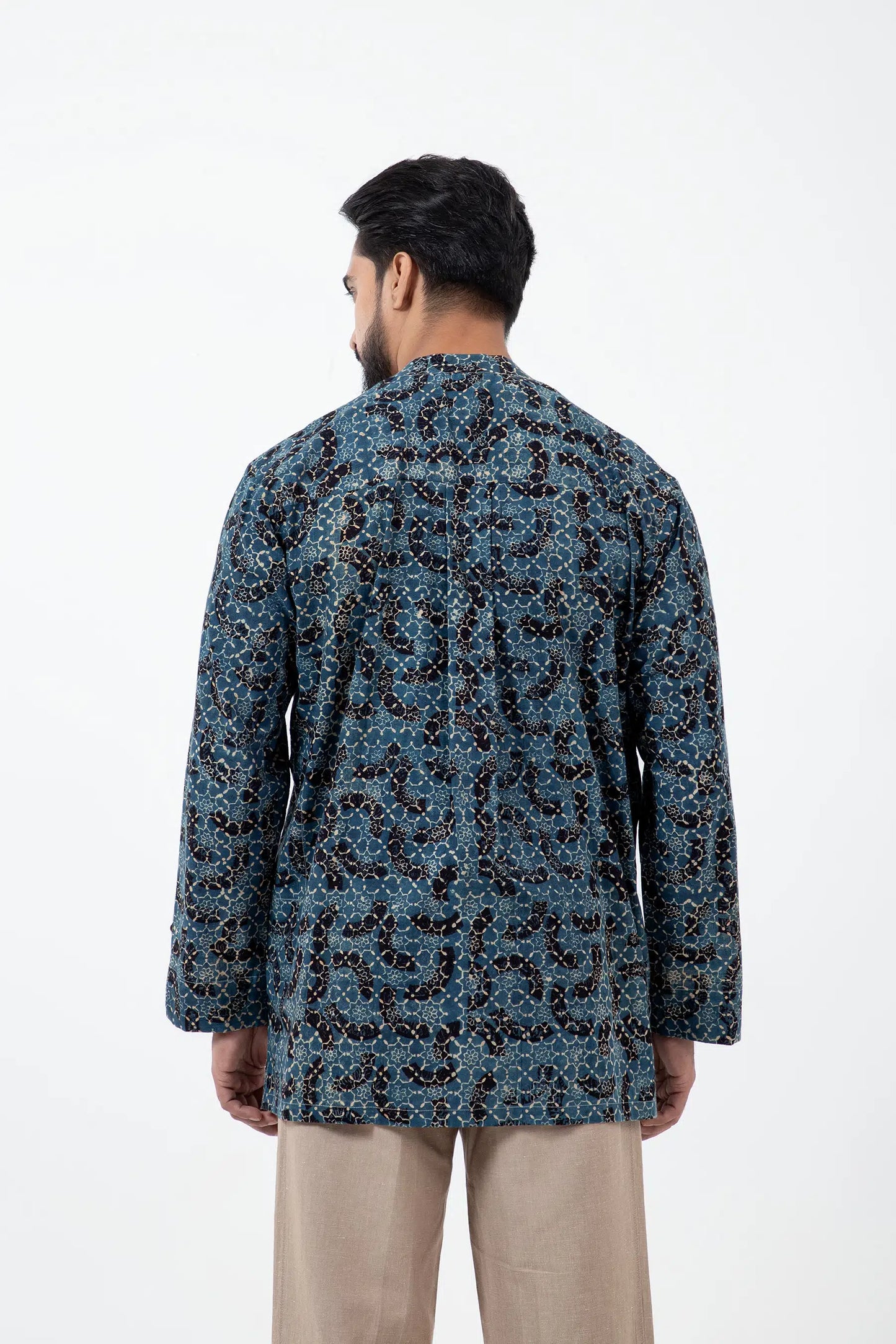 Block printed Brushstroked Forever Kurta