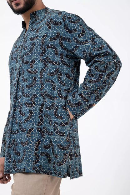 Block printed Brushstroked Forever Kurta