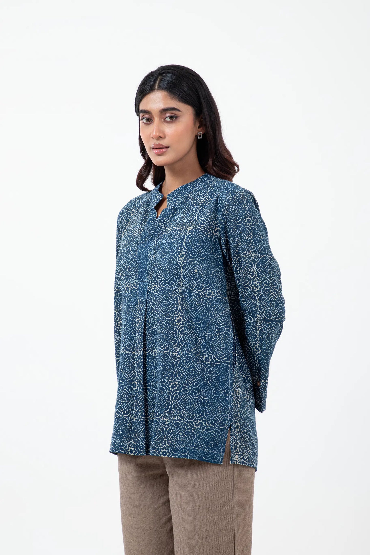 Block printed Clear sky Forever Kurta