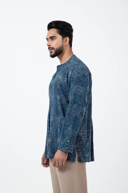 Block printed Clear sky Forever Kurta