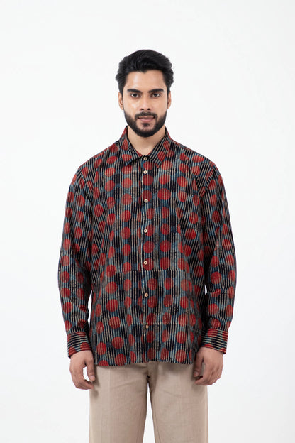 Block printed Sunset Everywhere Shirt