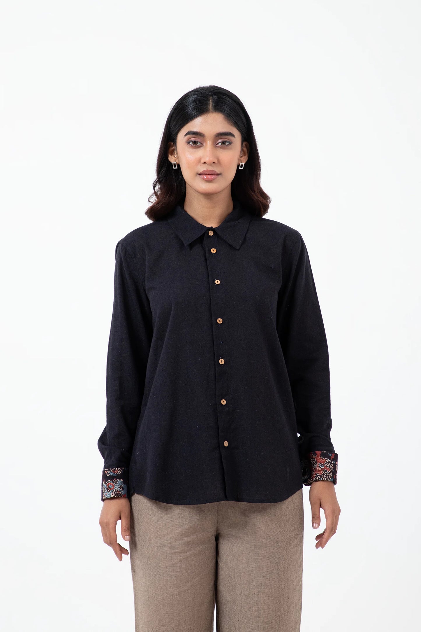 Kala Cotton Black Everywhere Shirt