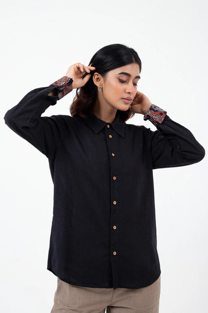 Kala Cotton Black Everywhere Shirt