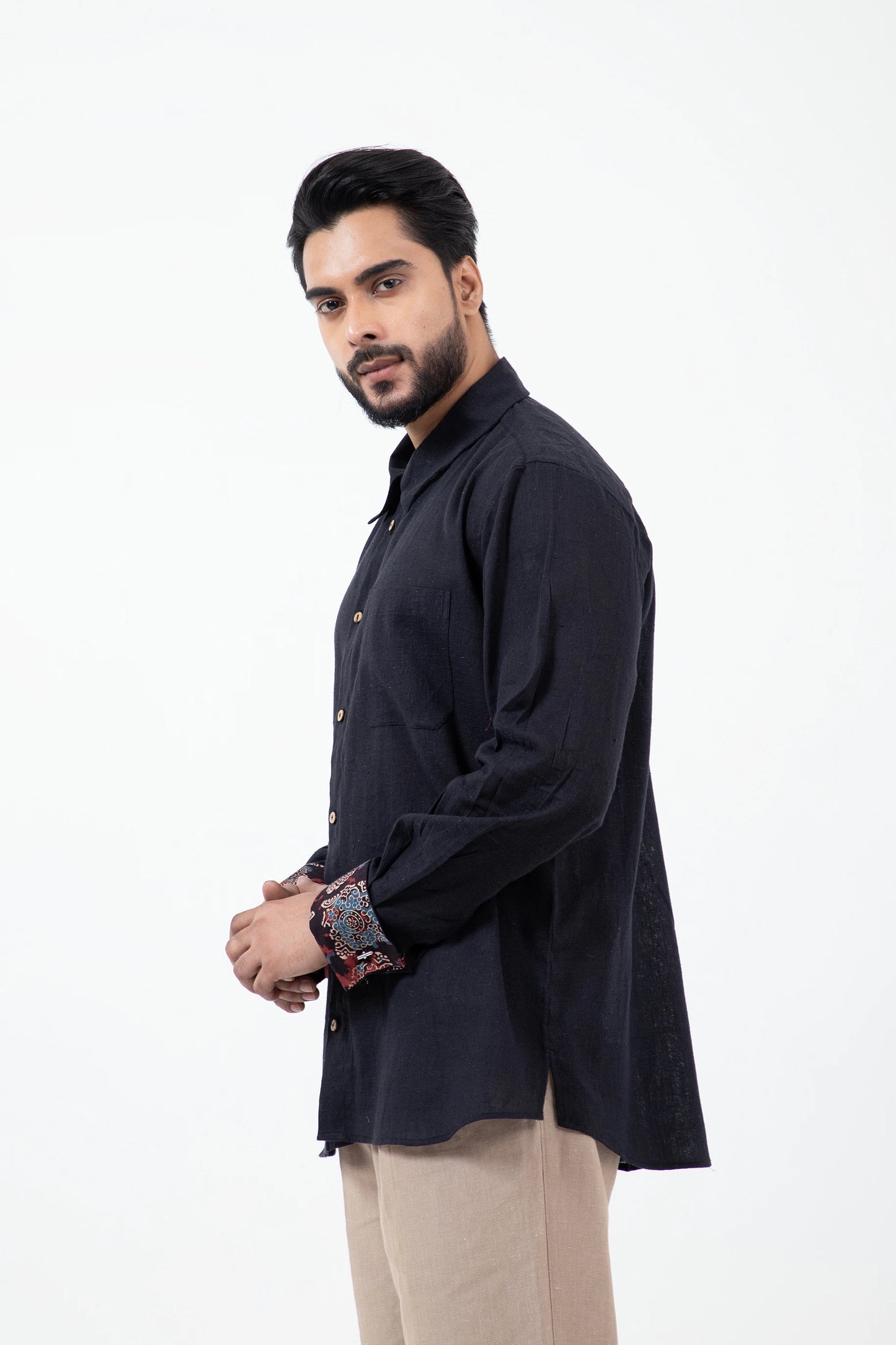 Kala Cotton Black Everywhere Shirt