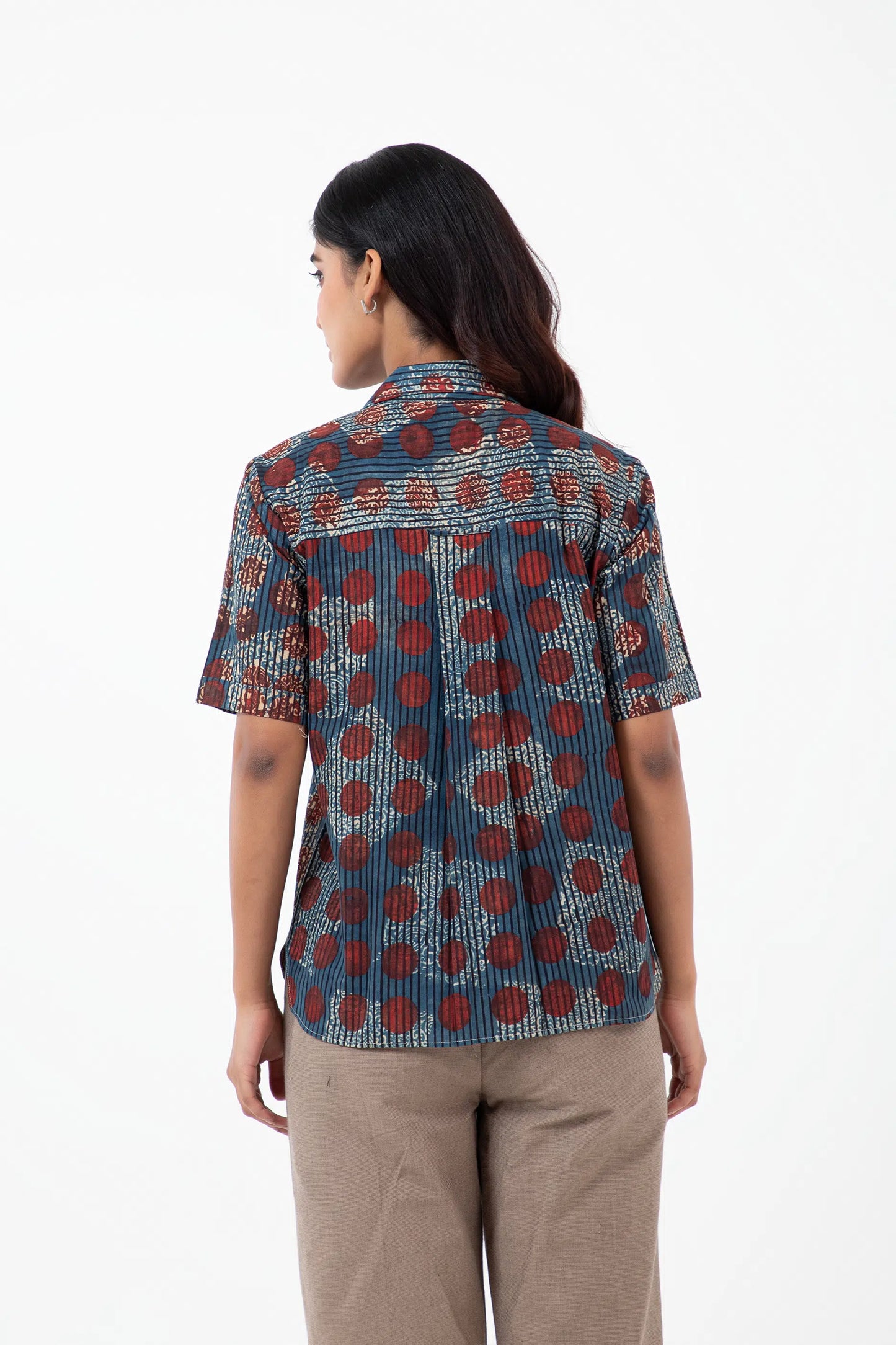 Block printed Allover Holiday Formal Shirt