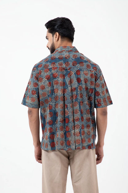 Block printed Allover Holiday Formal Shirt