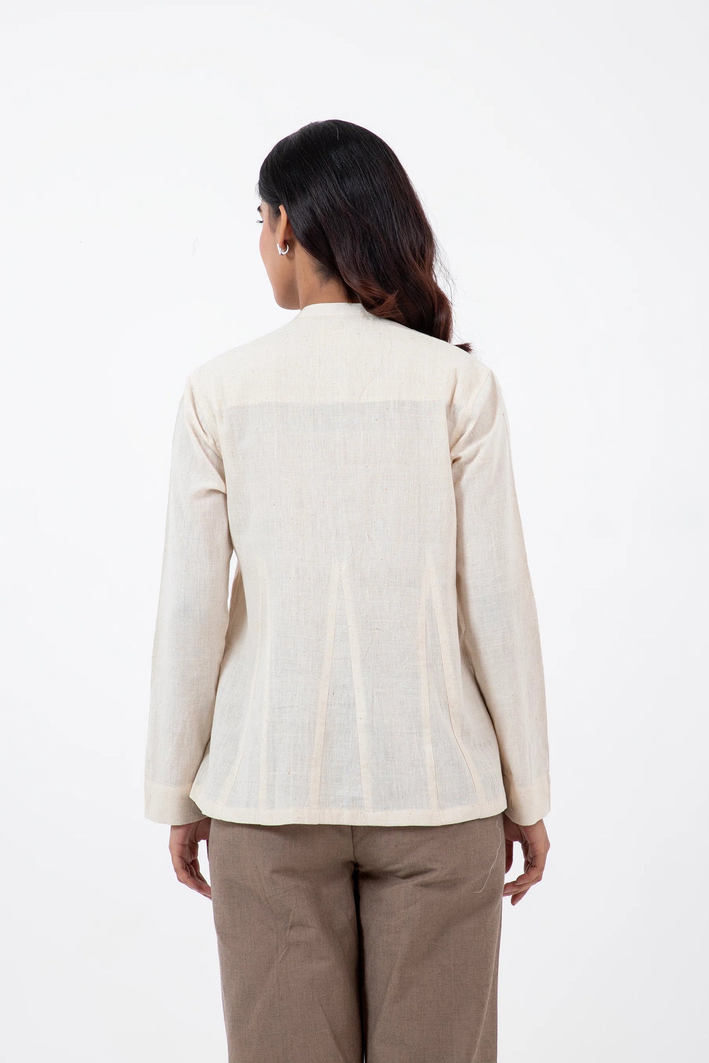 Kala Cotton Off-white Angrezi Shirt