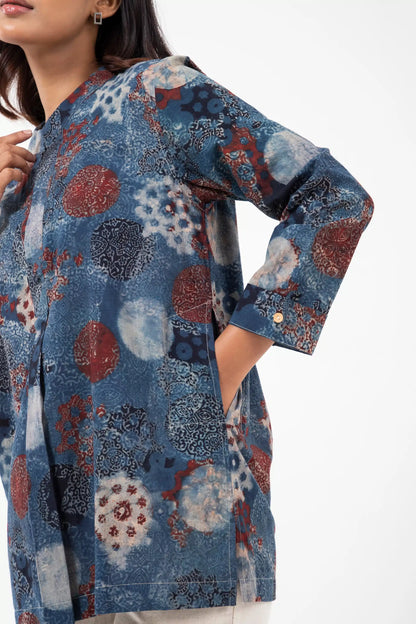 Block printed Indigo Forever Kurta