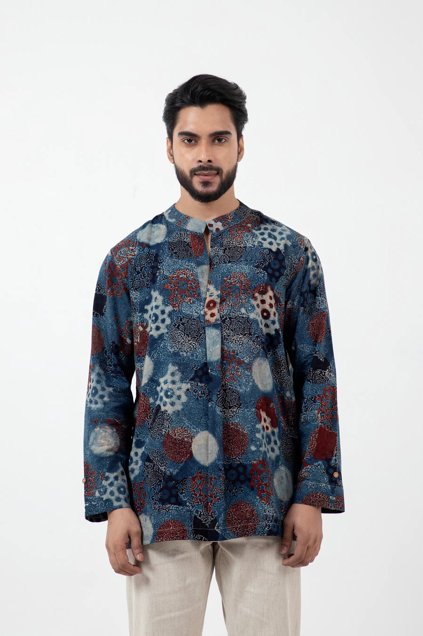 Block printed Indigo Forever Kurta