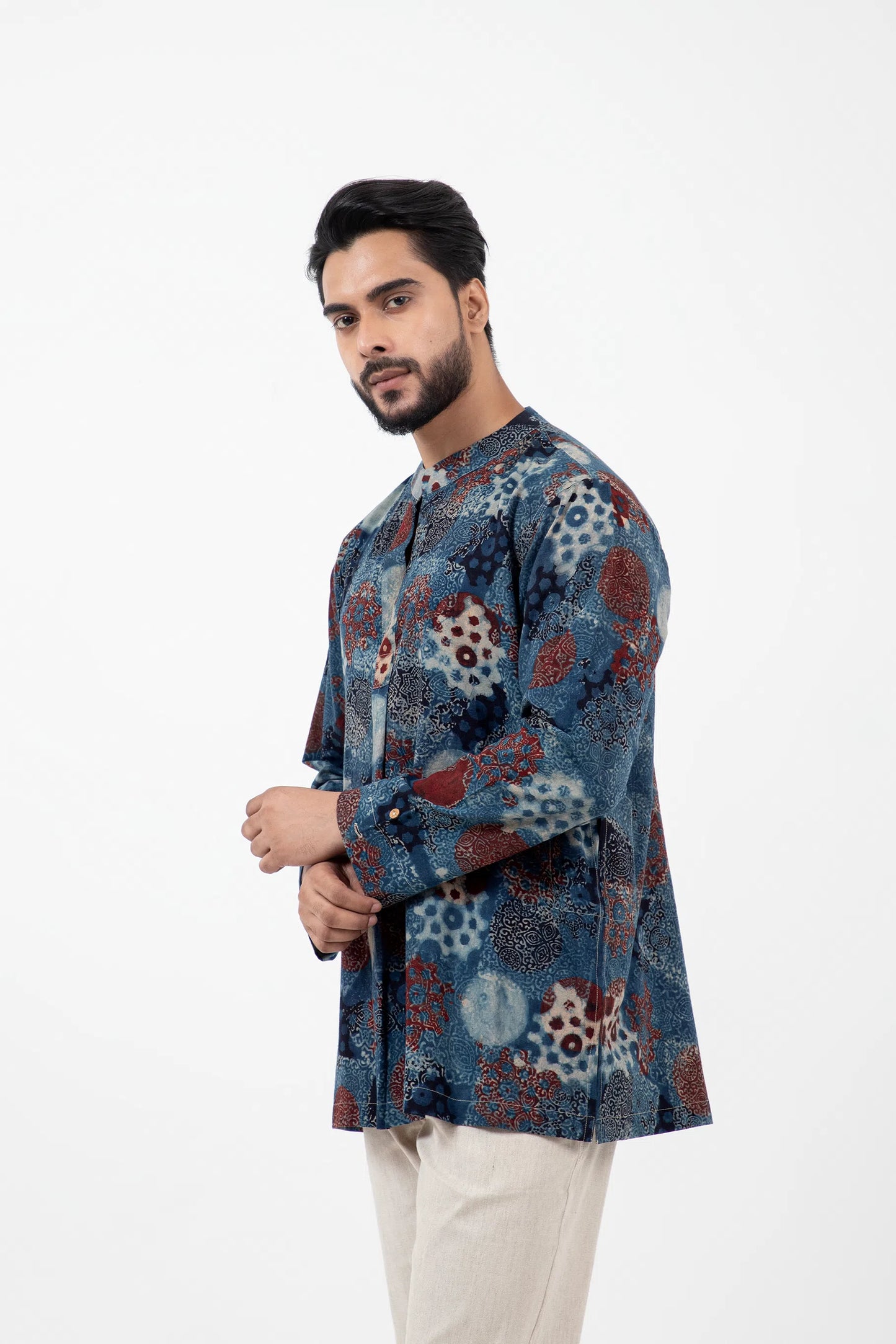 Block printed Indigo Forever Kurta