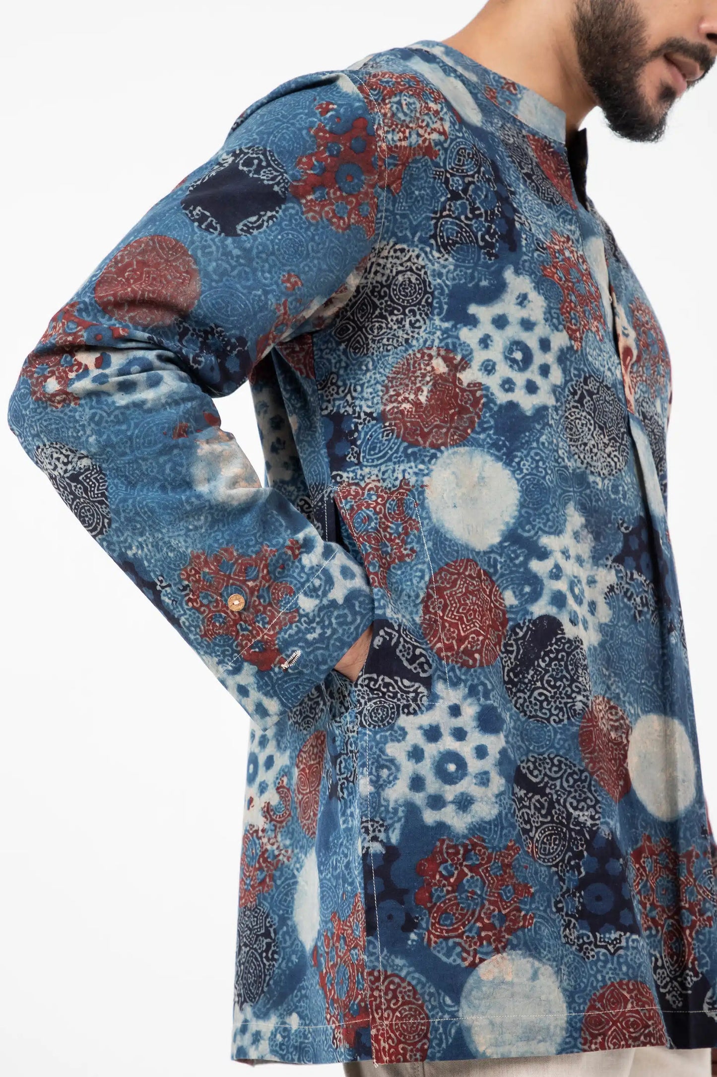 Block printed Indigo Forever Kurta