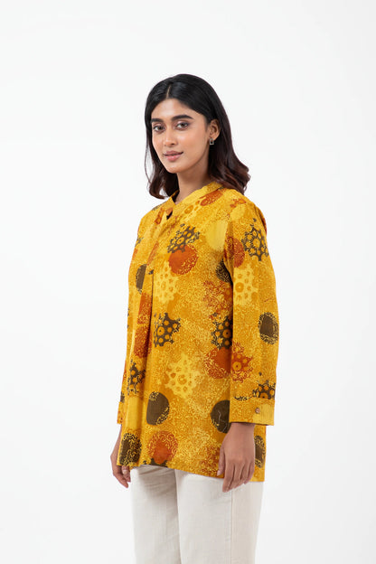 Block printed Sunshine Forever Kurta - Yellow