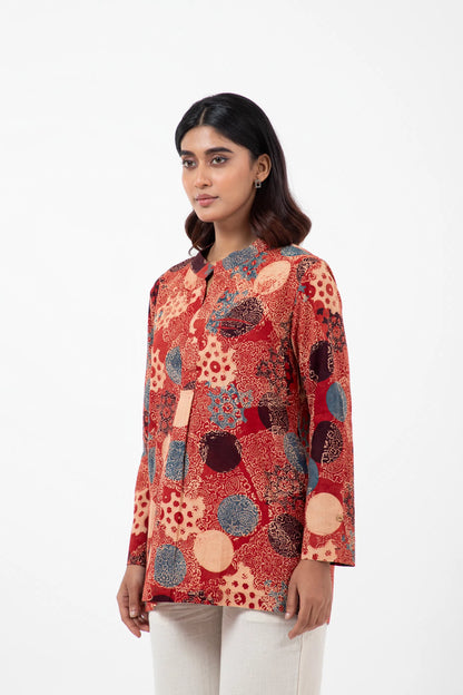 Block printed Alizarine Forever Kurta